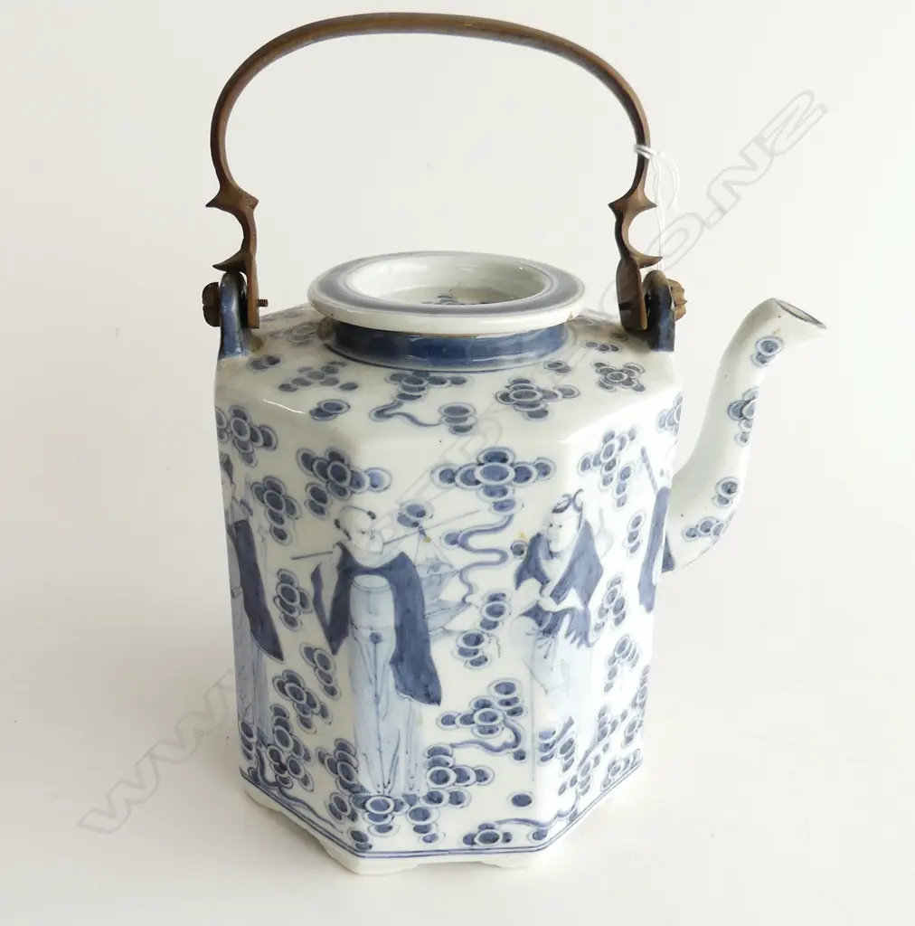 LG ORIENTAL B/W TEAPOT H.280mm Image 1++