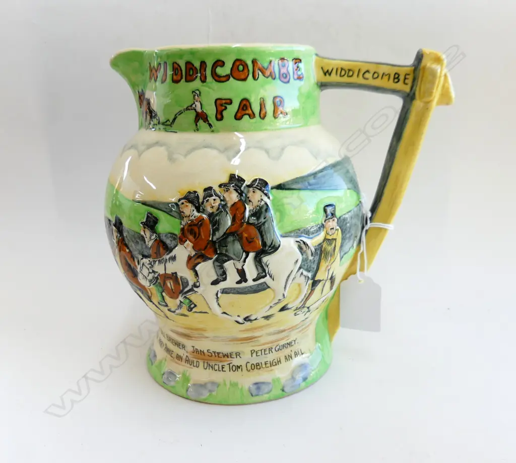 CROWN DEVON 'WIDDICOMBE FAIR' MUSICAL JUG H.185mm Image 1++