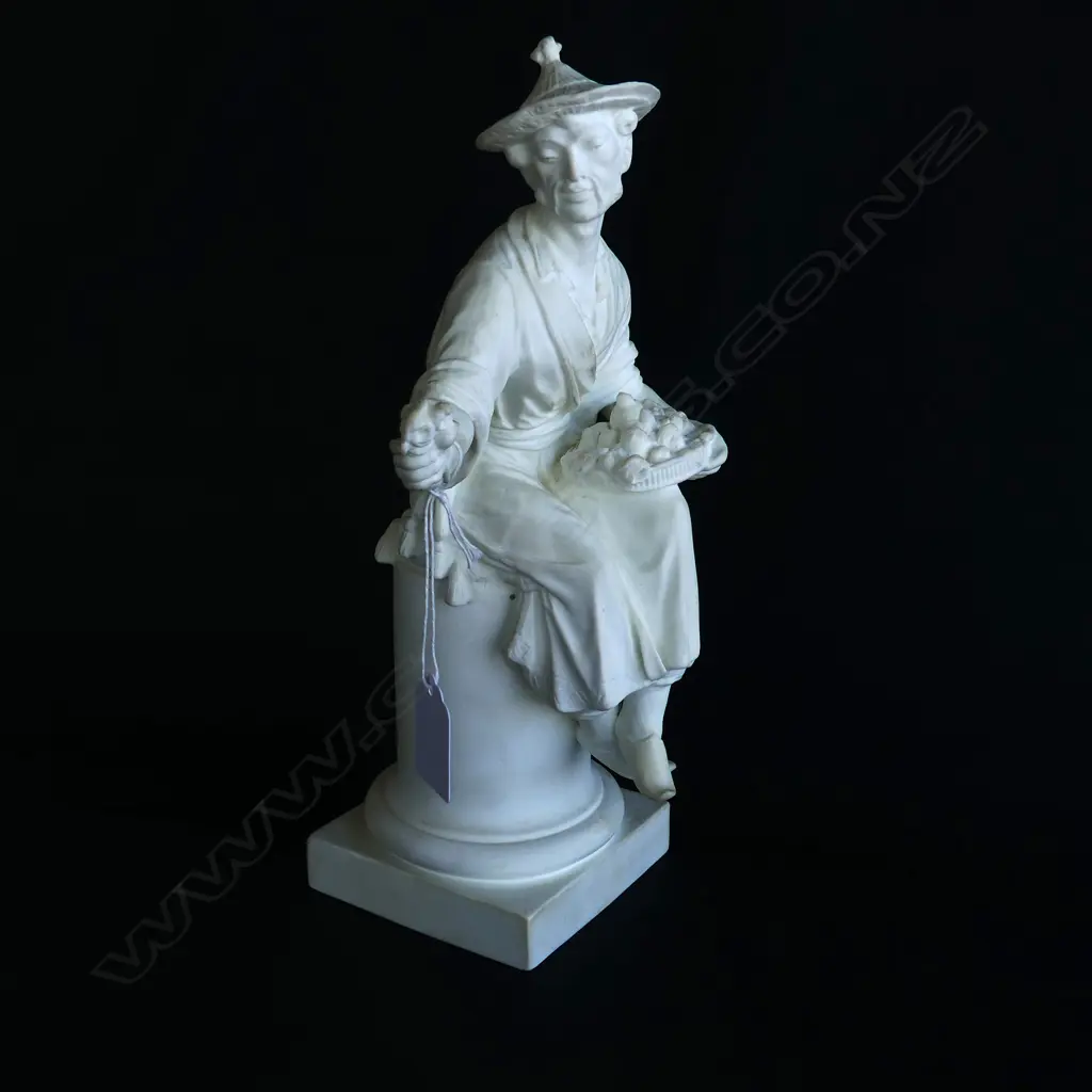 ROYAL WORCESTER BISQUE FIGURE 'LE PANIER' H.300mm Image 1++