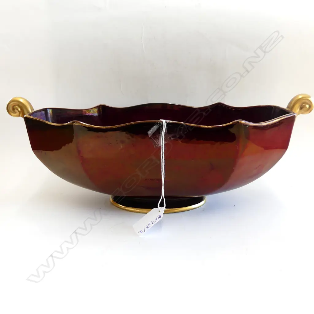 CARLTON WARE ROUGE ROYAL VASE - REPAIRED W.350mm Image 1++