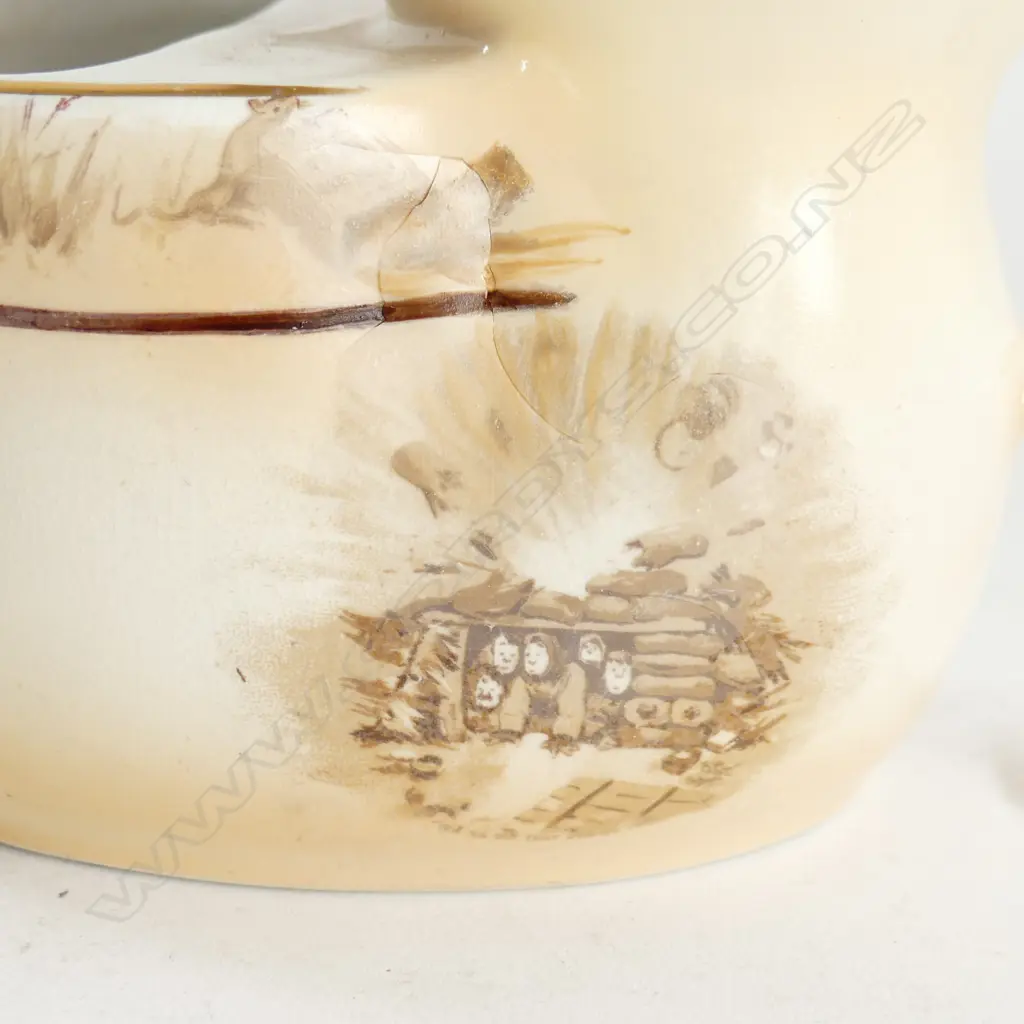 BAIRNSFATHER OLD BILL SHAVING MUG. STAMPED SOUVENIR OF THE GREATWAR Image 1++
