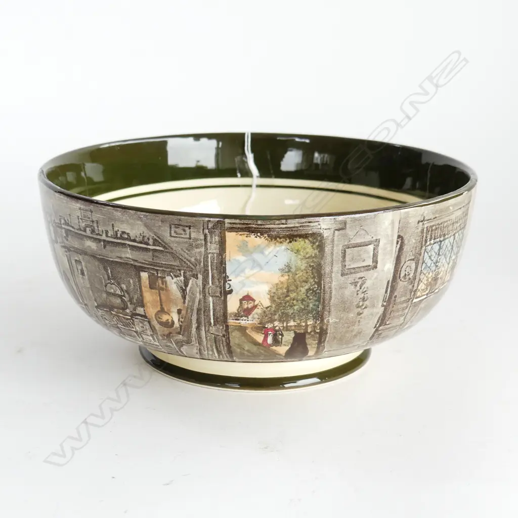 LARGE ROYAL DOULTON,’OPEN DOOR WITH CAT’ BOWL. DIA.23CM  Image 1++