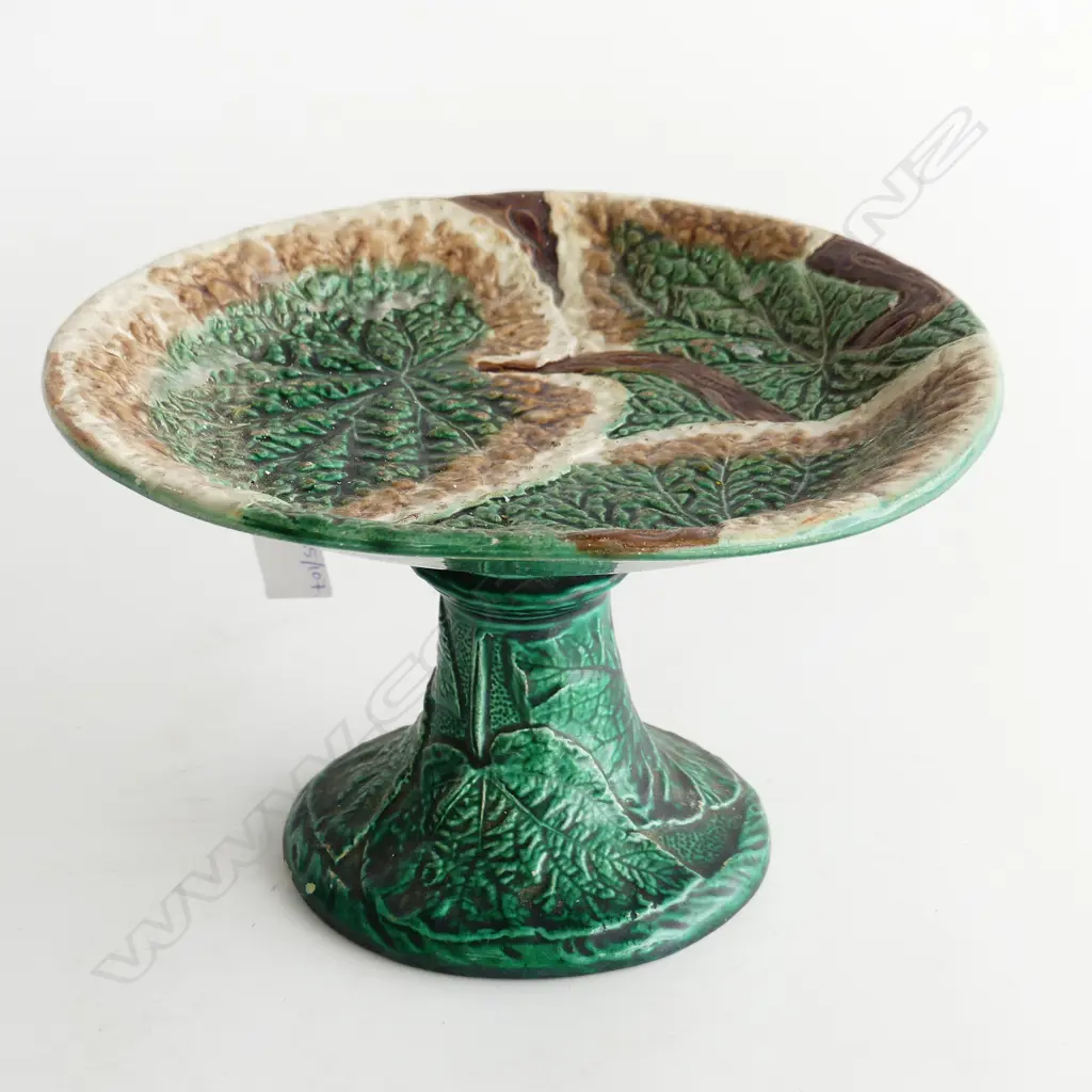 MAJOLICA COMPORT 225mm dia H.140mm Image 1++