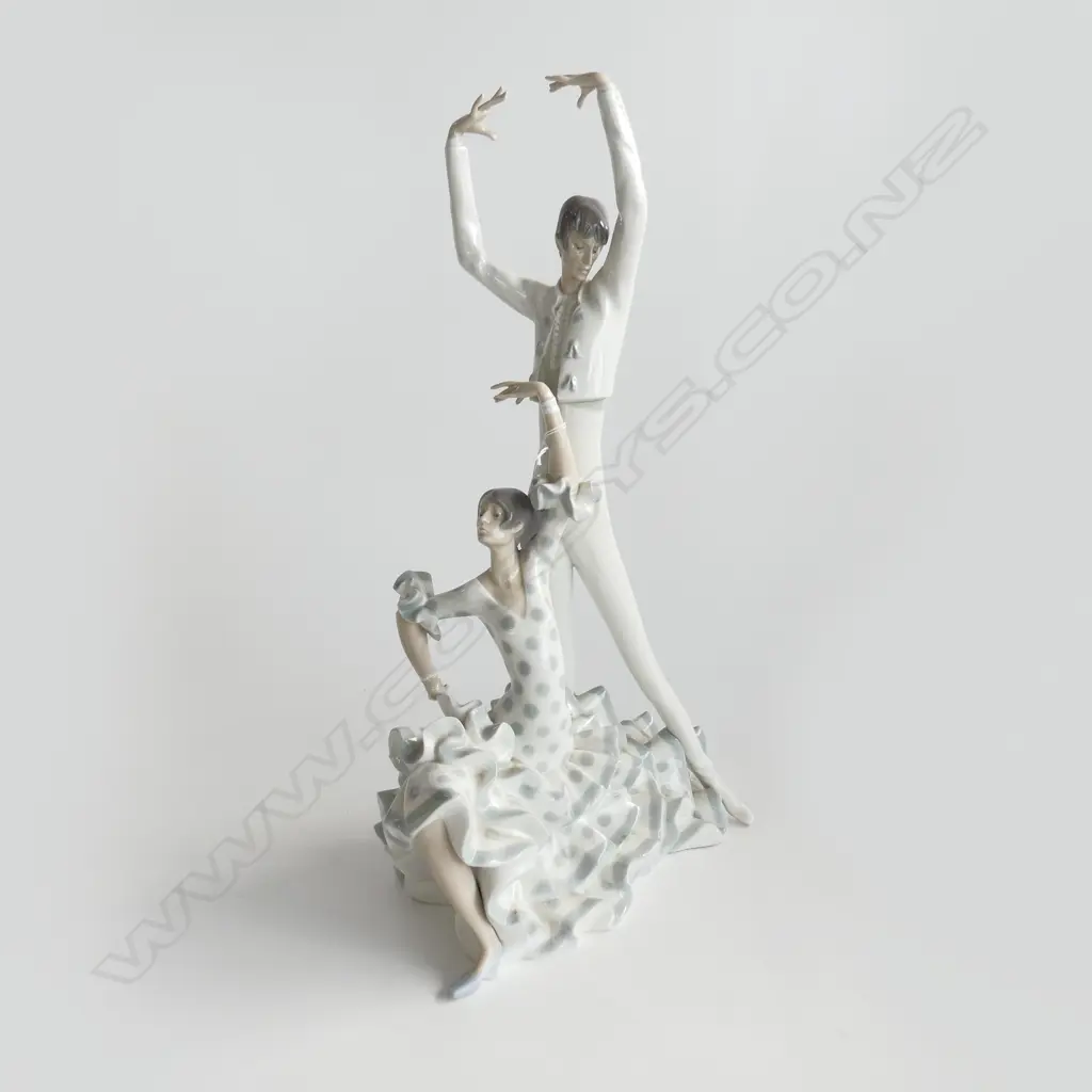 LLADRO #4519 FLAMENCO DANCERS H.500mm Image 1++