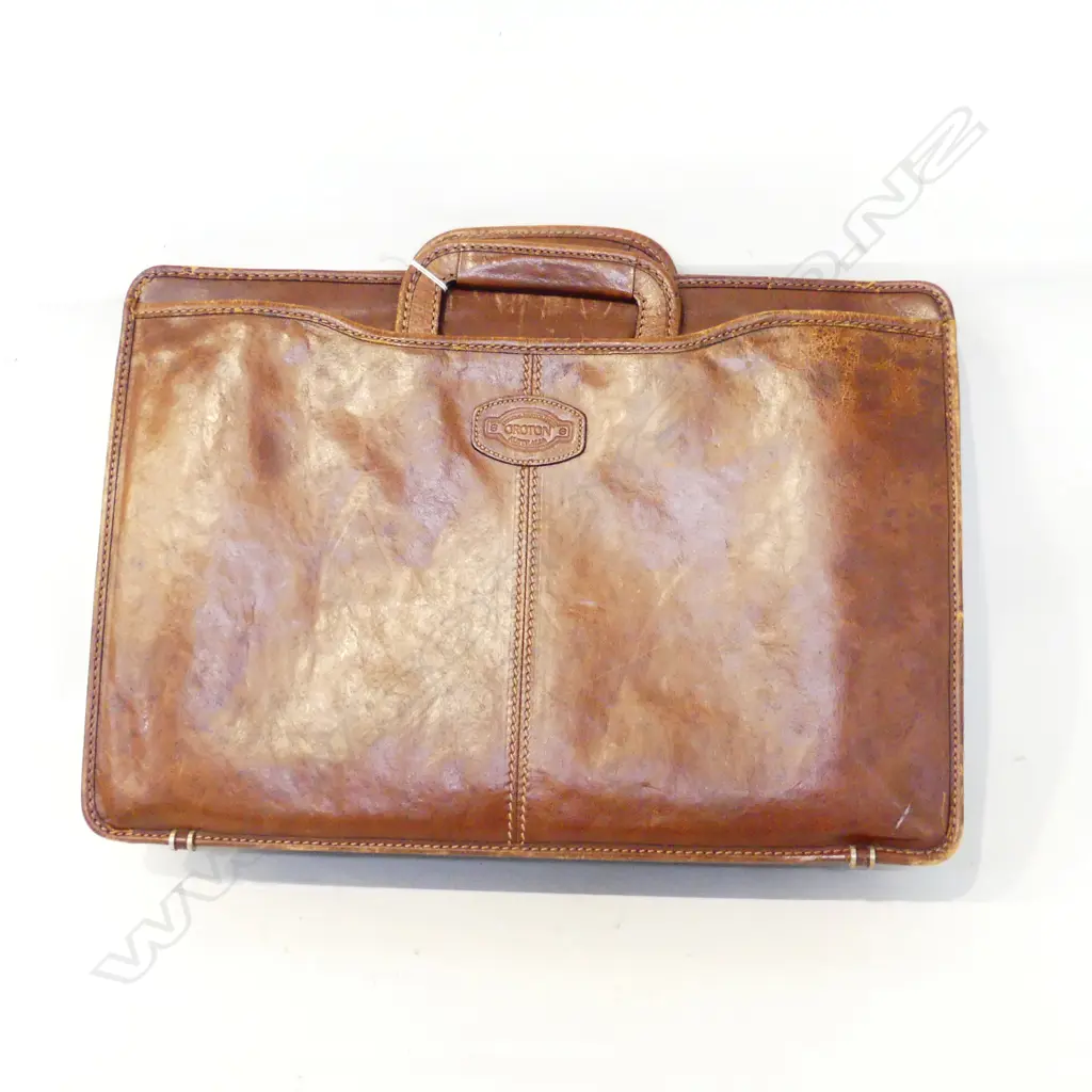 OROTON COW HIDE LEATHER BRIEFCASE W.420mm Image 1++