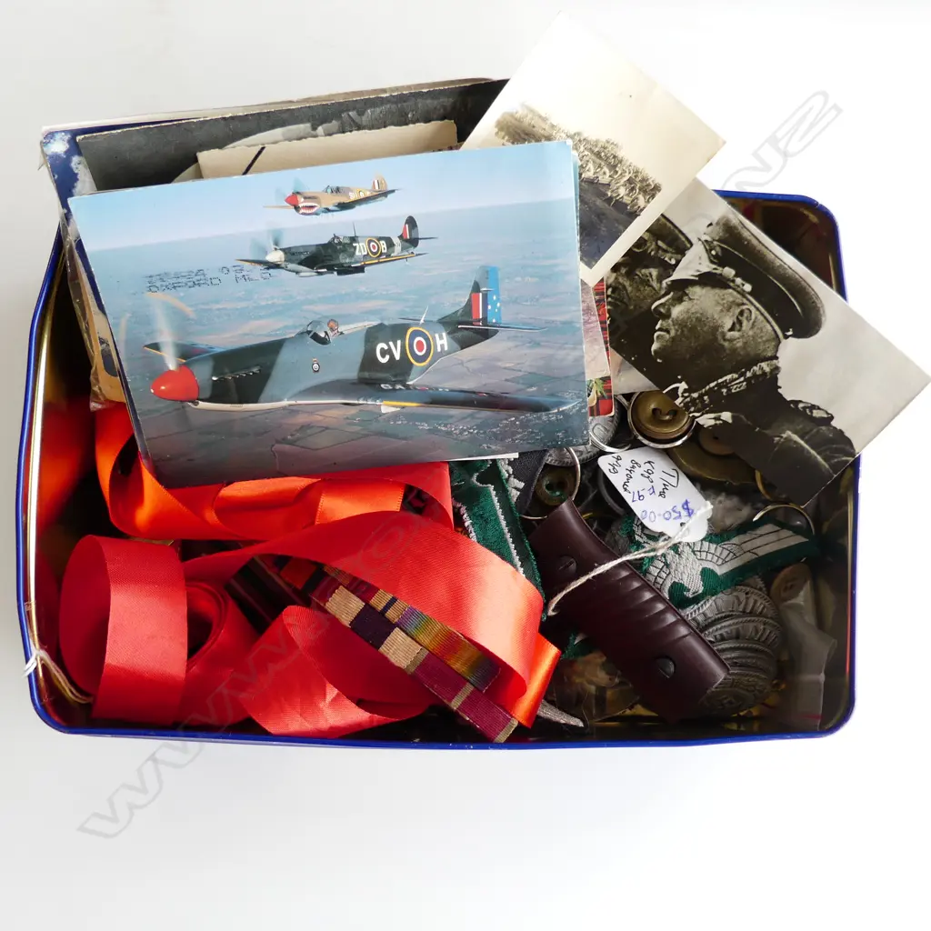 TIN ASST. REPRO MILTARY PCES; POSTCARDS Image 1++