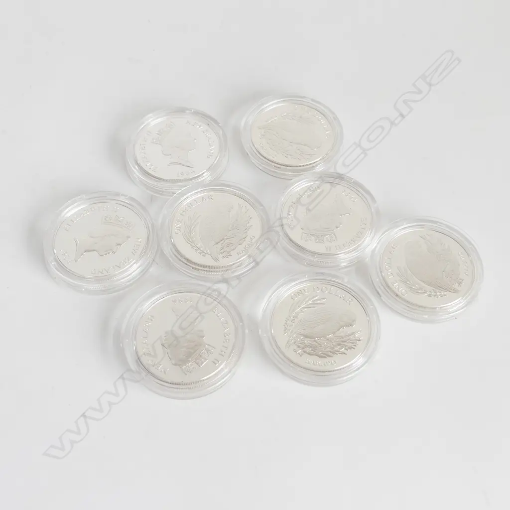 8 NZ 1986 SILVER PROOF COINS Image 1++