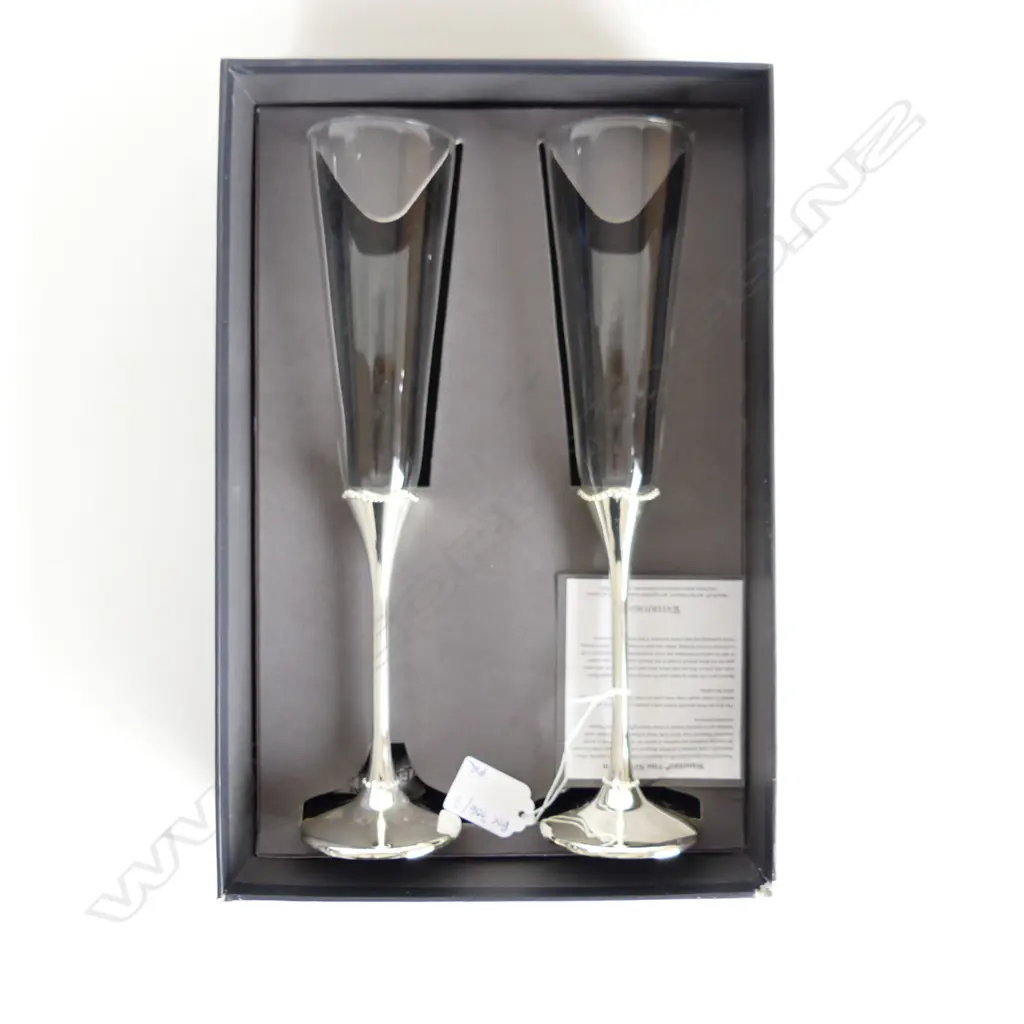 PR WATERFORD CHAMPAGNE COUPES, BOXED H.280mm Image 1++