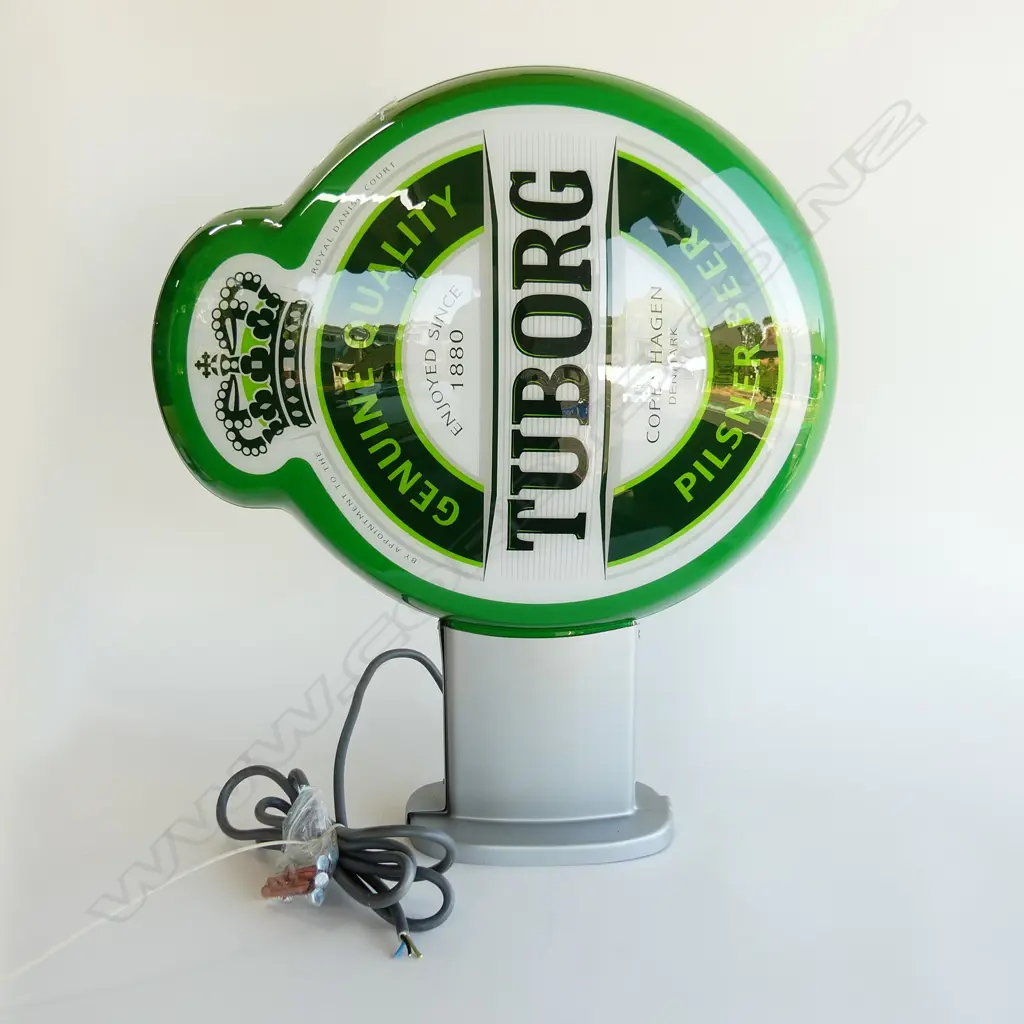 TUBORG BEER ILLUMINATED  ADVERTISING SIGN   730 X 600mm Image 1++