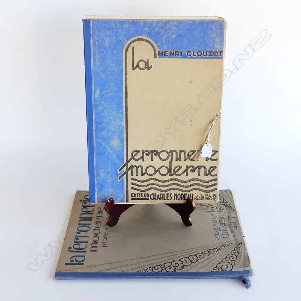 2 FRENCH DECO ARCHITECTURAL IRONWORK FOLIOS 'LA FERRONNERIE MODERNE' EDGAR BRANDT ETC 450x325mm Image 1++