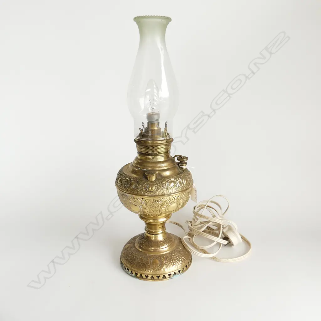 ELECTRIFIED KEROSENE LAMP H.490mm Image 1++