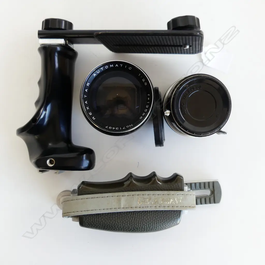 2 CAMERA HOLDERS + 2 LENSES; REXATAR & KENKO Image 1++