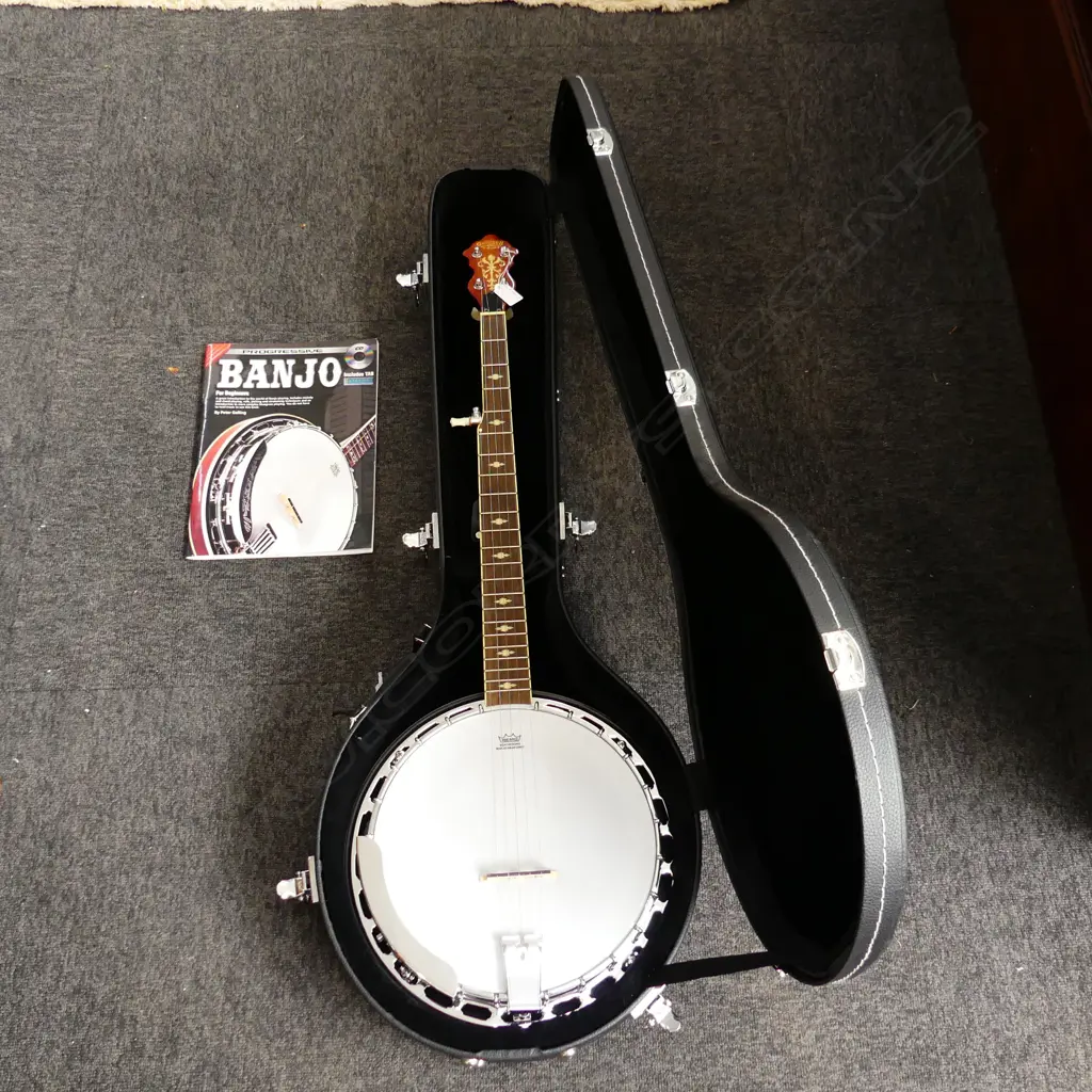 GRETSCH G9400 BROADKASTER DELUXE STRING BANJO, WITH CASE & BOOK  Image 1++