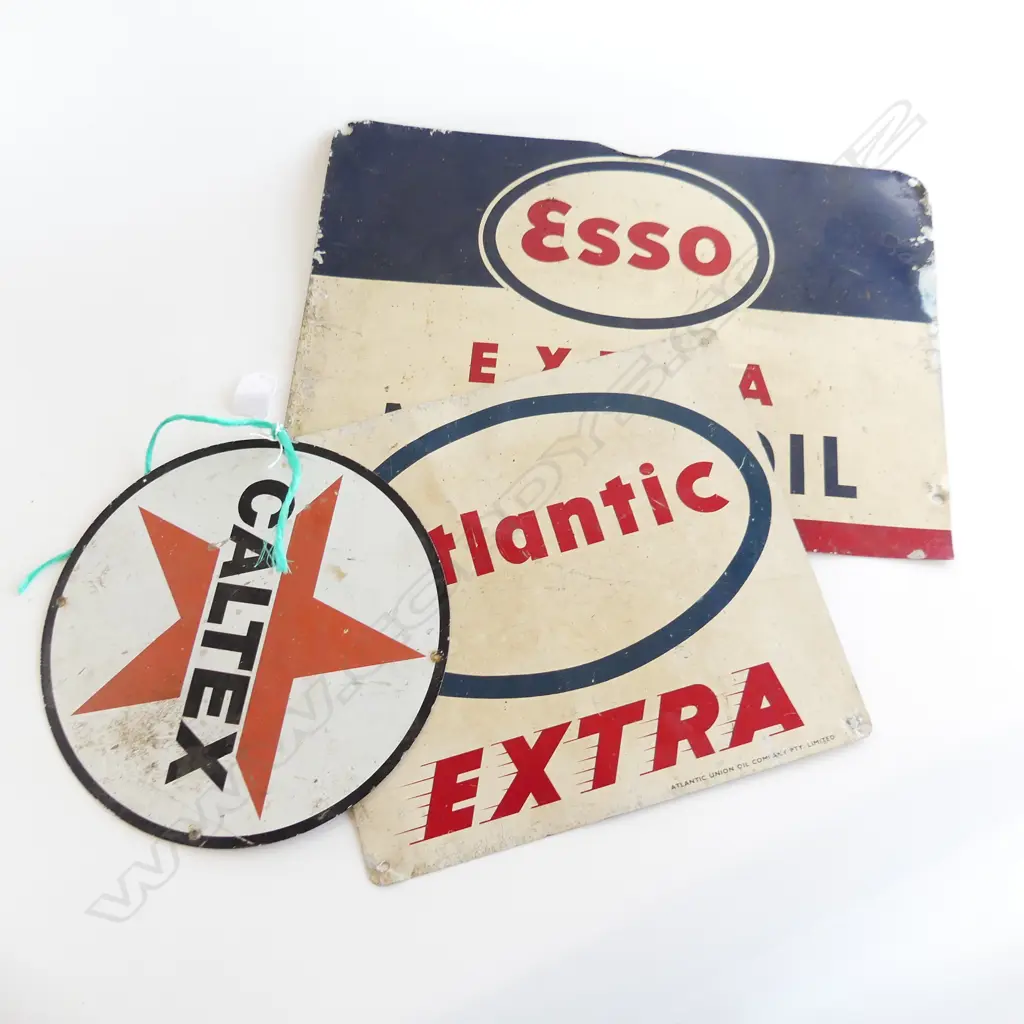 ESSO, ATLANTIC & CALTEX TIN SIGNS  Image 1++