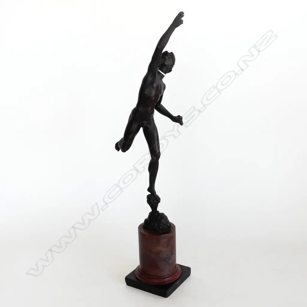 19thC BRONZE SCULPTURE OF MERCURY H.490mm... Image 1++