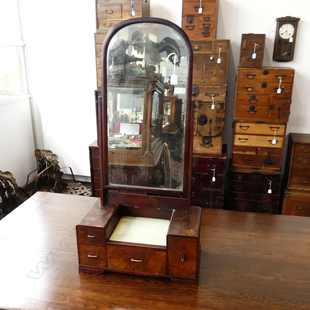 old Japanese  ‘KYODAI’ MIRROR BOX AF H910MM Image 1++