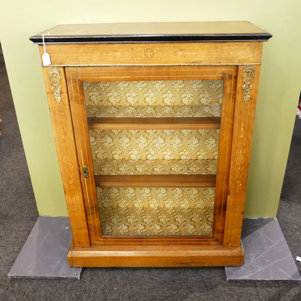 ANTIQUE INLAID PIER CABINET 735x300x935mm Image 1++