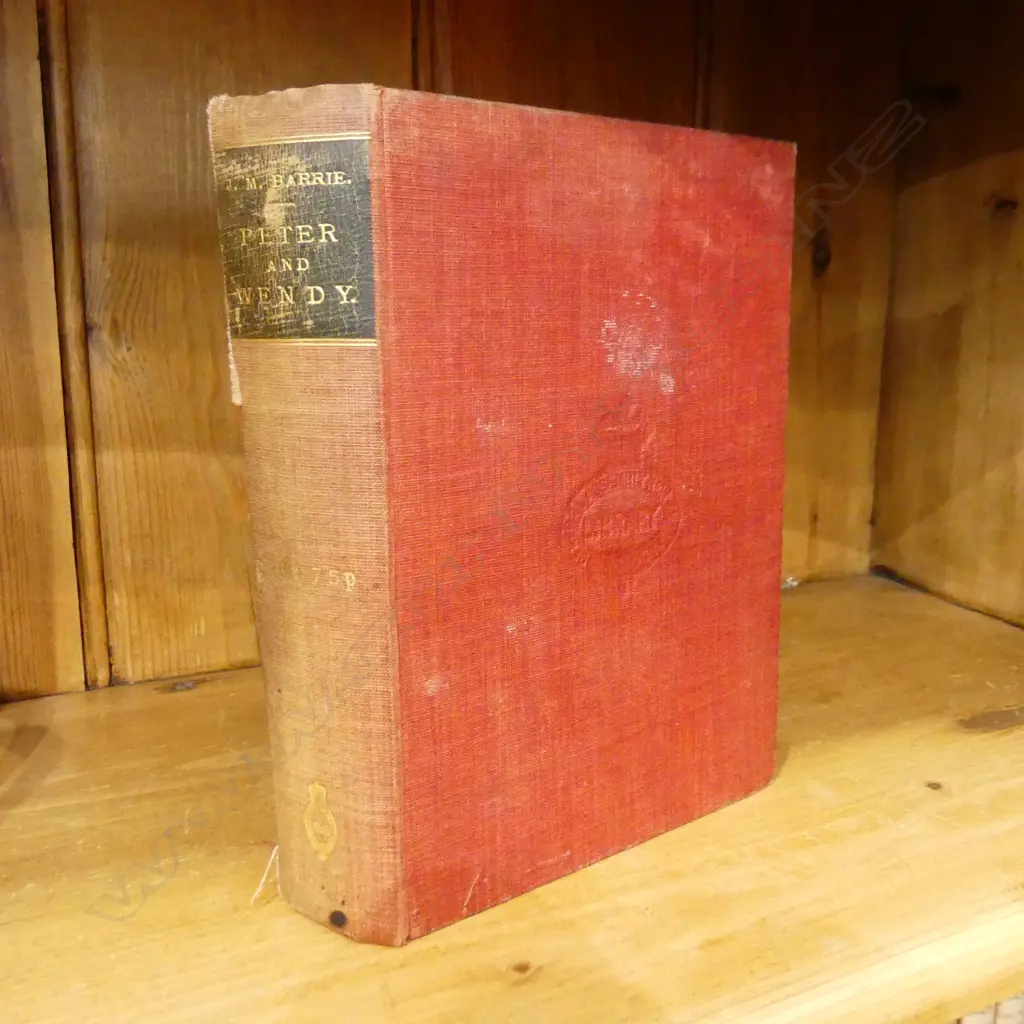 BOOK; J. M. BARRIE 'PETER & WENDY' REBOUND 1st Ed.? 200x150mm Image 1++