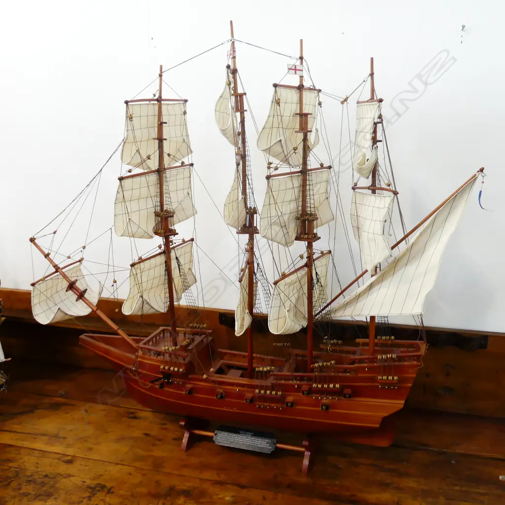 LG MODEL SAIL BOAT 'MAYFLOWER' W.1000 H.950mm Image 1++