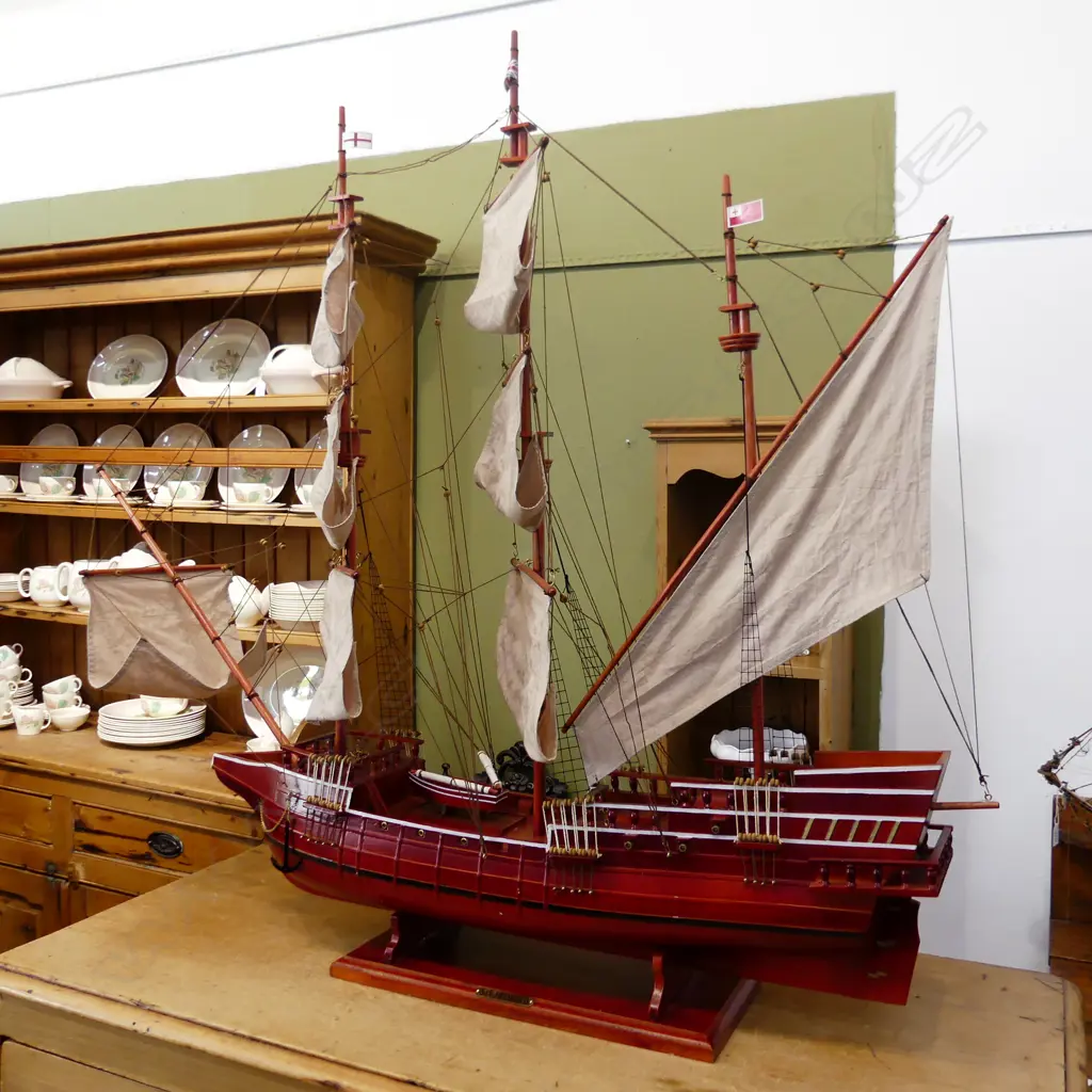 LARGE MODEL SAIL BOAT Image 1++