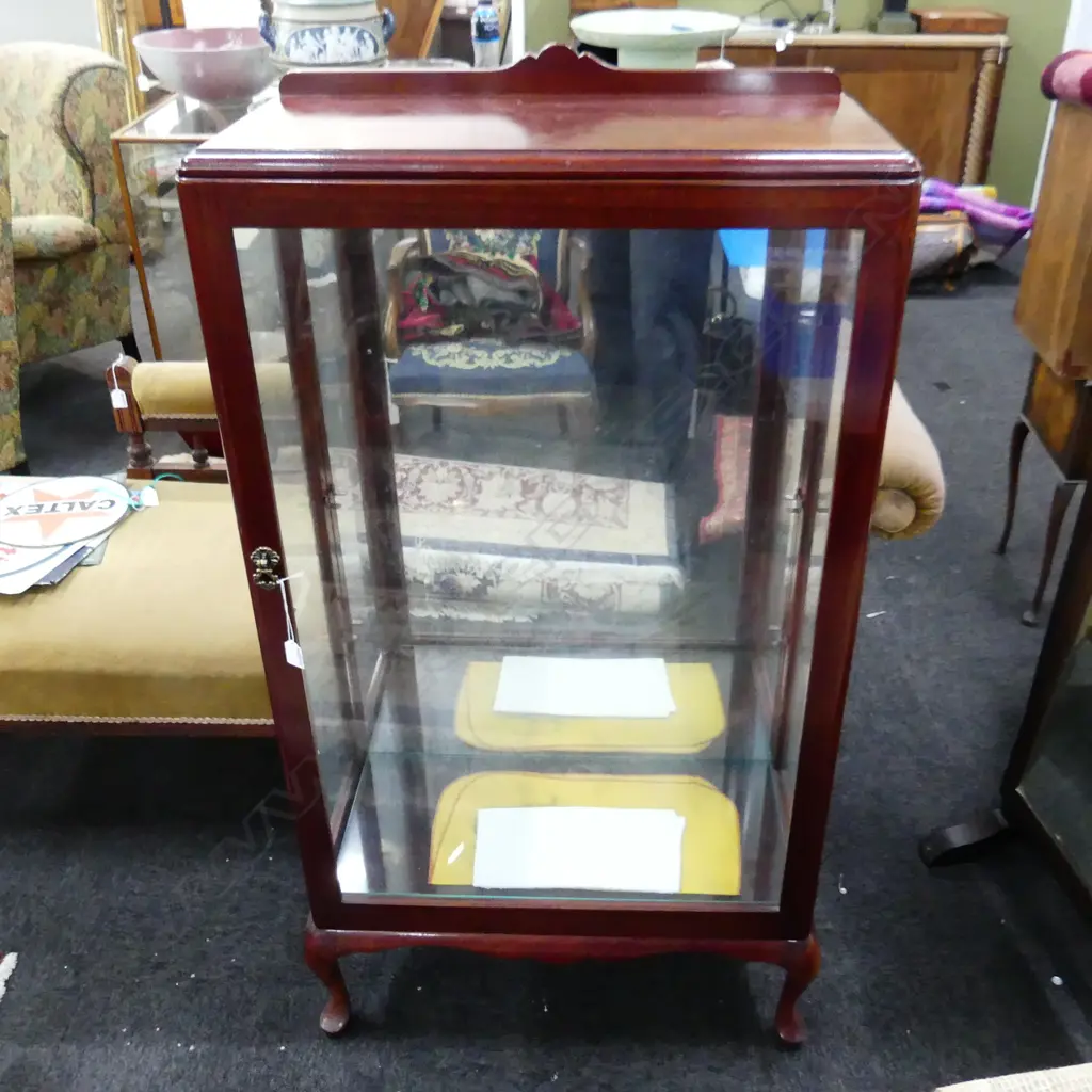 QUEEN ANNE STYLE DISPLAY CABINET 700x330x1280mm Image 1++