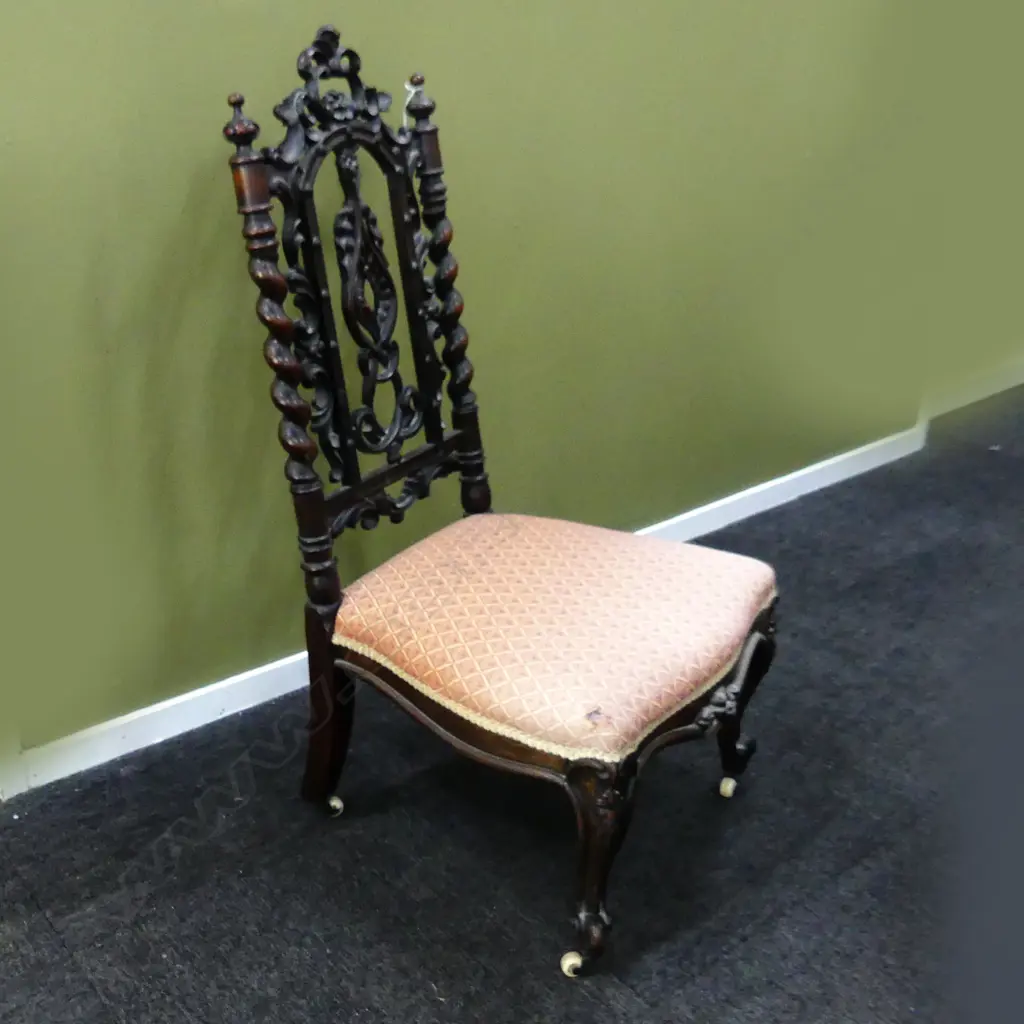 VICTORIAN JACOBEAN STYLE DINING CHAIR Image 1++