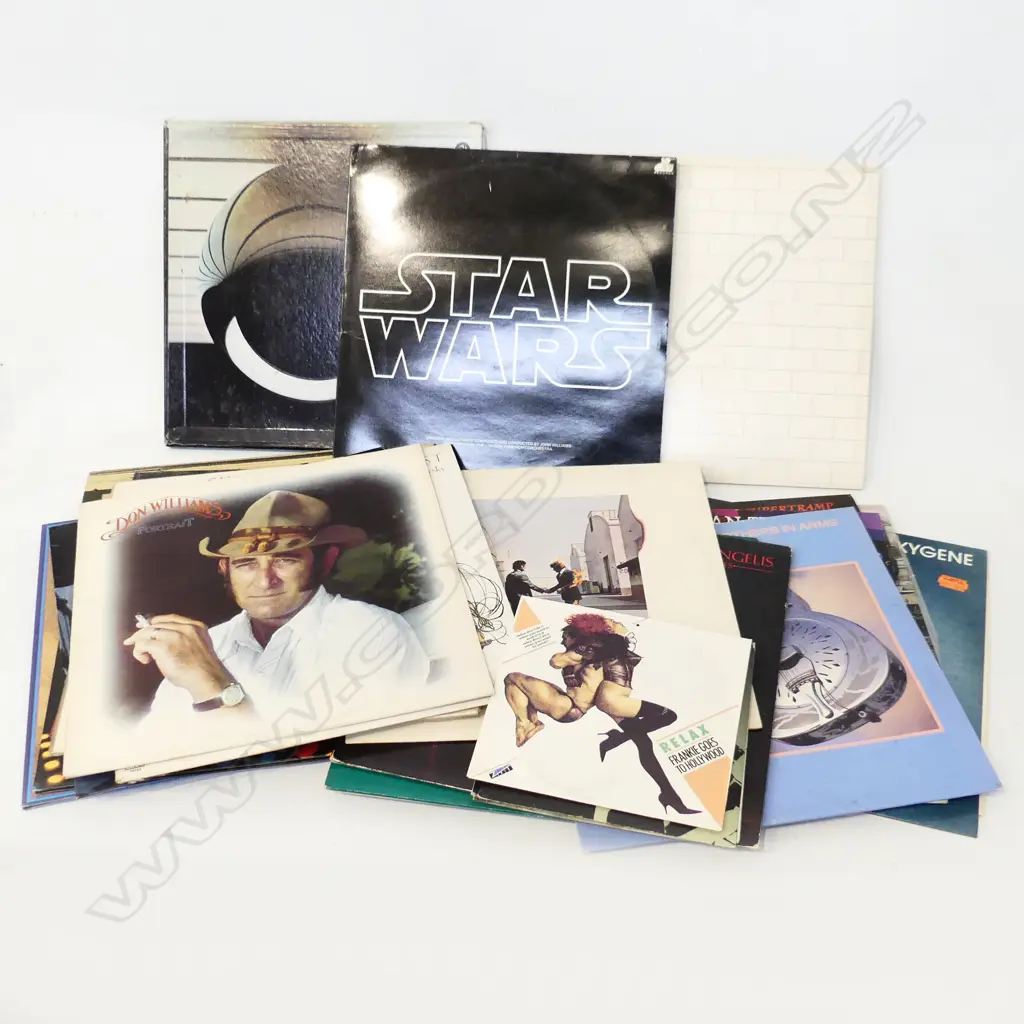 20 ASST. RECORDS; PINK FLOYD, DIRE STRAITS ETC Image 1++