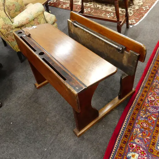OLD KAURI DOUBLE SCHOOL DESK 920x630x670mm