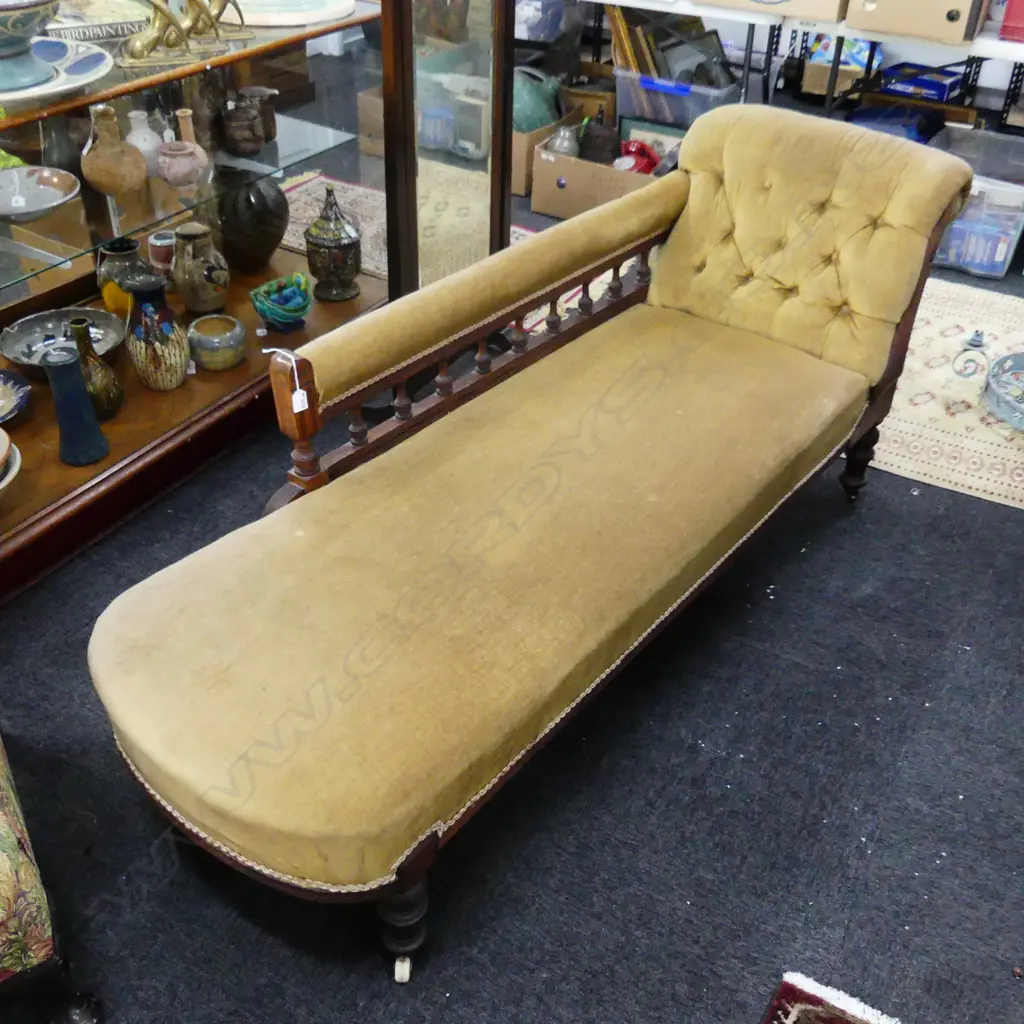 EDWARDIAN CHAISE LOUNGE 1800x620x800mm Image 1++