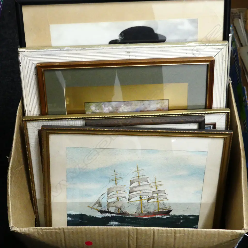 7 ARTWORKS; BOLLARD, PRINCESS MARINA, D. WOODLOCK W/C ETC Image 1++