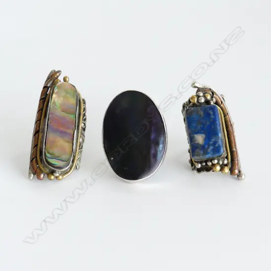 3 LG STATEMENT RINGS