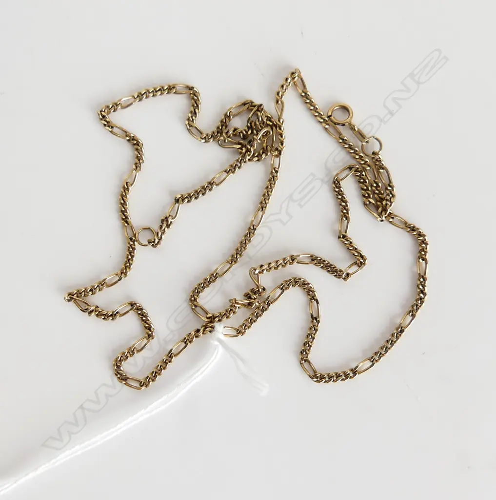 9CT GOLD CHAIN 9.1 GRAMS (CLASP BROKEN) Image 1++