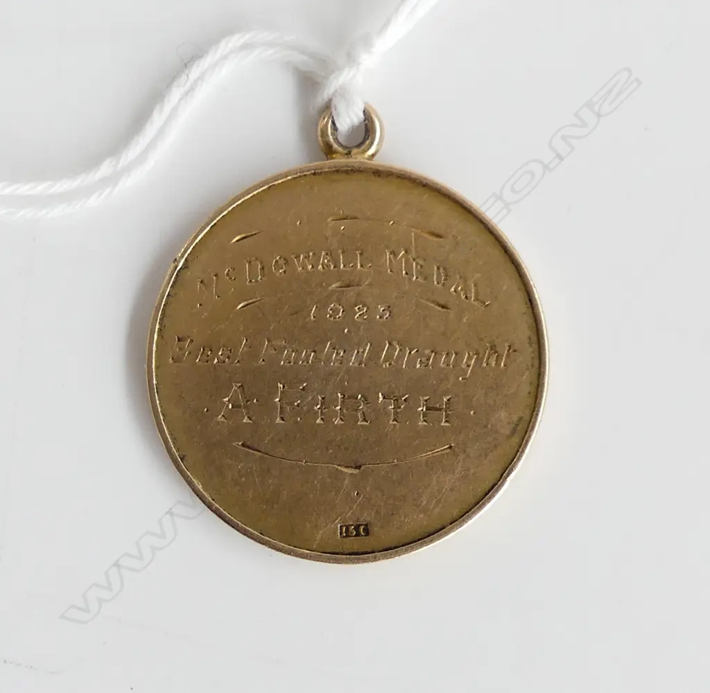 15ct GOLD M & W.C. agricultural & pastoral medal M. McDowall medal 1923 10.26gms Image 1++