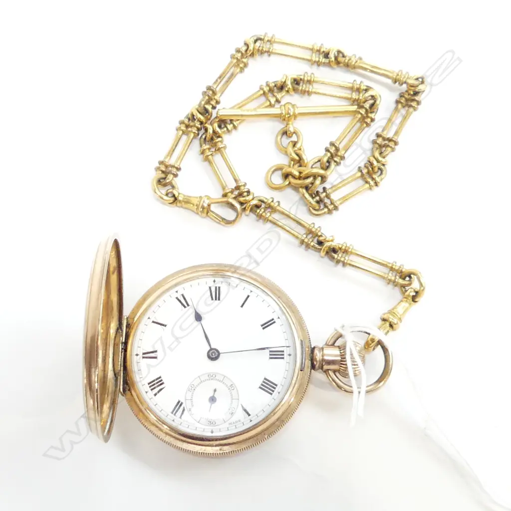 GP POCKET WATCH & FOB CHAIN Image 1++