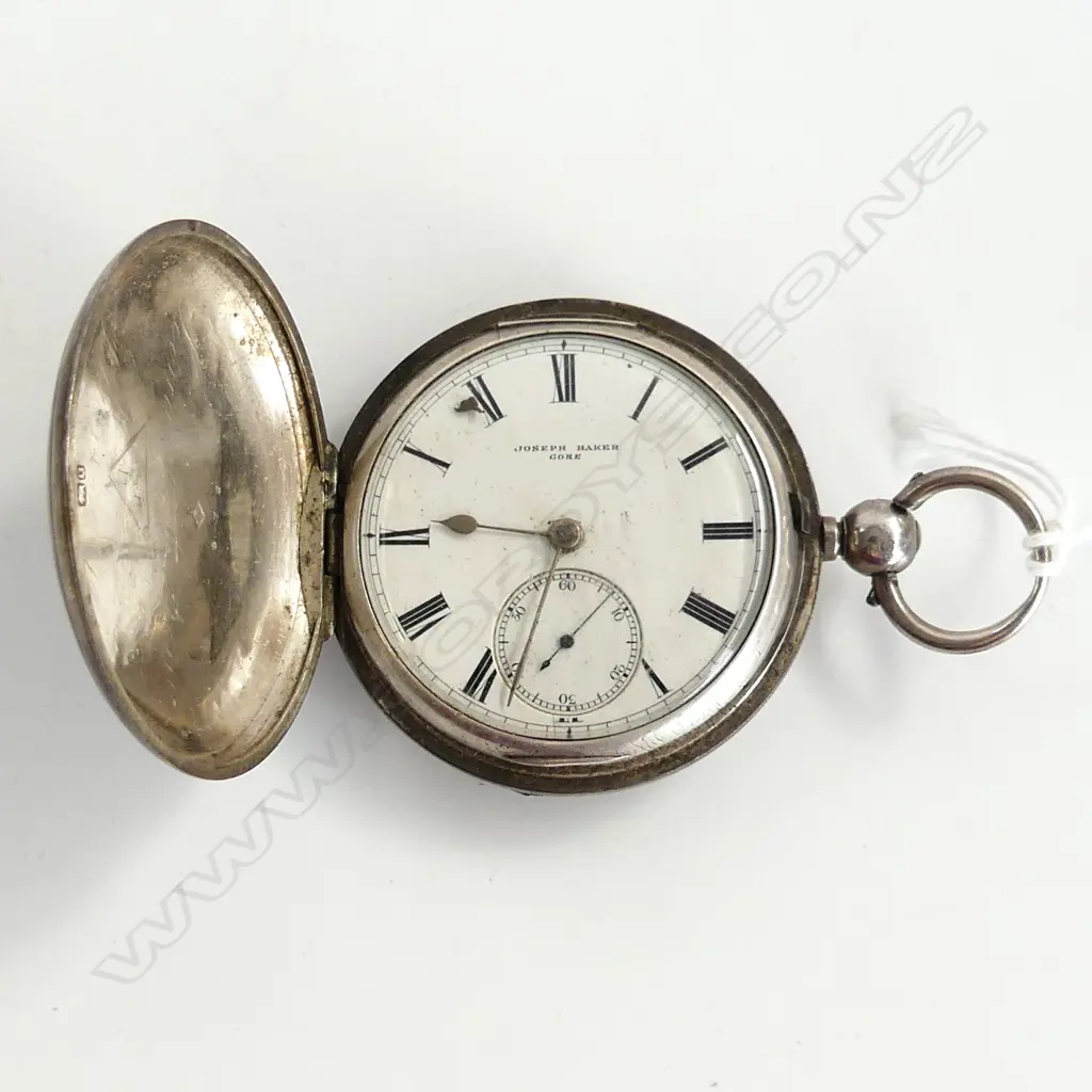 STG SILVER DOUBLE HUNTER POCKET WATCH B'HAM 1888 112 GRAMS Image 1++