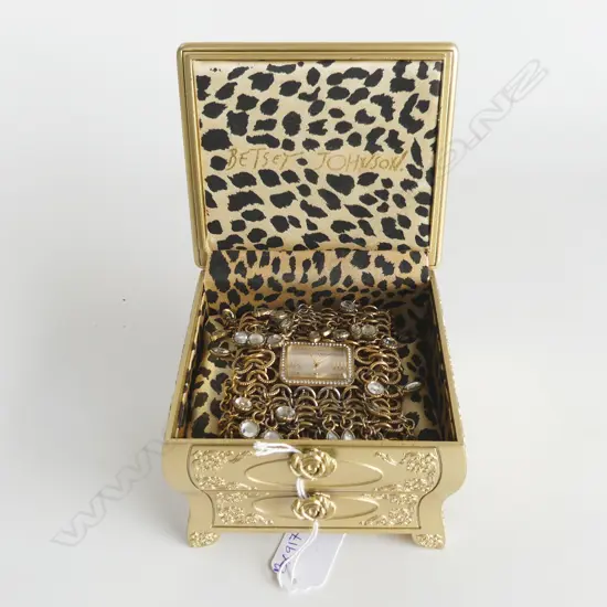 BETSEY JOHNSON BRACELET WRIST WATCH, BOXED