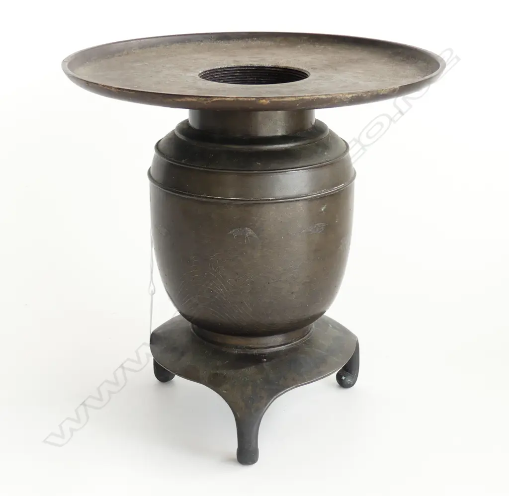 ORIENTAL BRONZE INCENSE BURNER H.240mm Image 1++