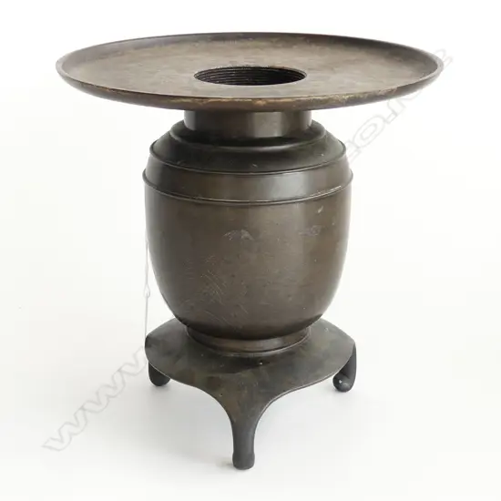 ORIENTAL BRONZE INCENSE BURNER H.240mm