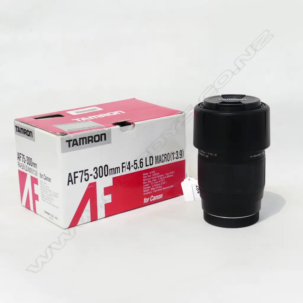 TAMRON AF75-300mm CAMERA LENS, BOXED Image 1++