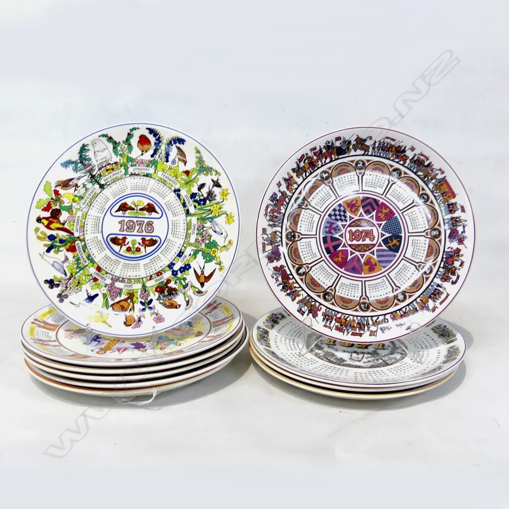 10 WEDGWOOD PLATES; YEARS 1970-1980 260mm dia Image 1++