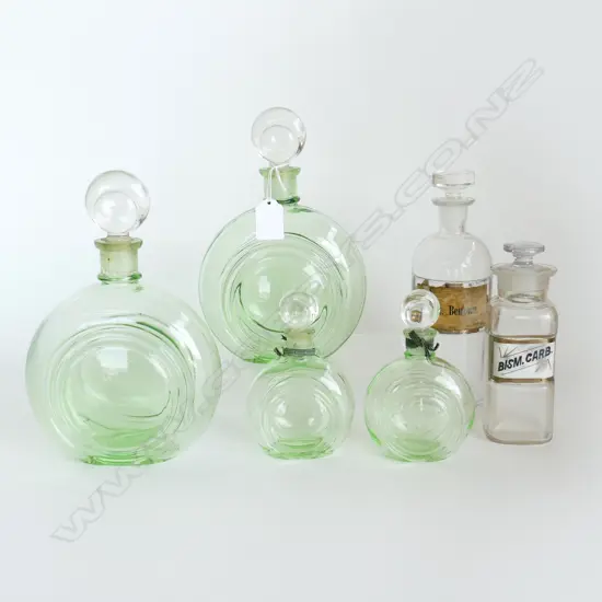 6 GLASS BOTTLES (4+2) H.220mm