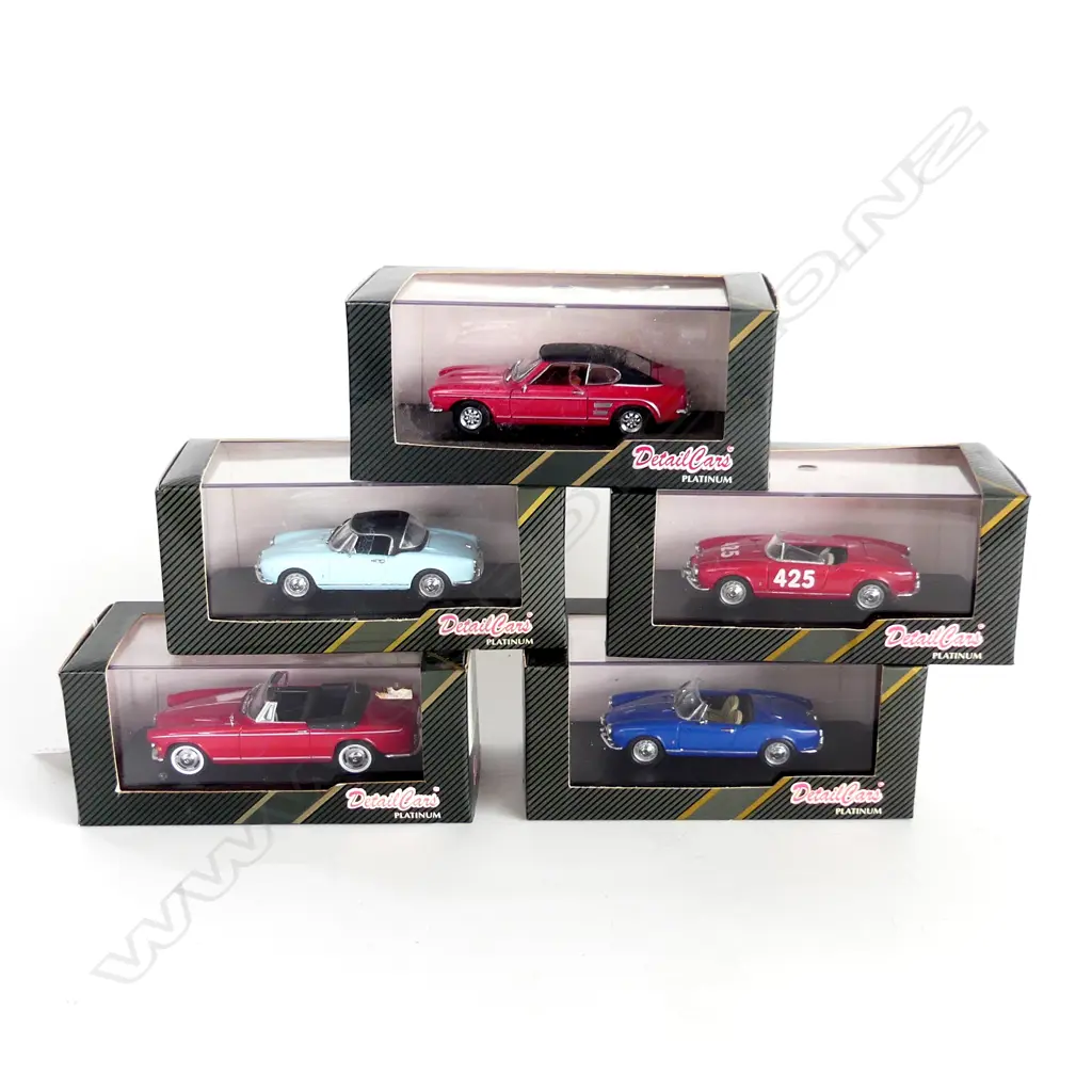 5 COLLECTABLE MODEL DETAIL CARS  (PLATINUM SERIES) Image 1++