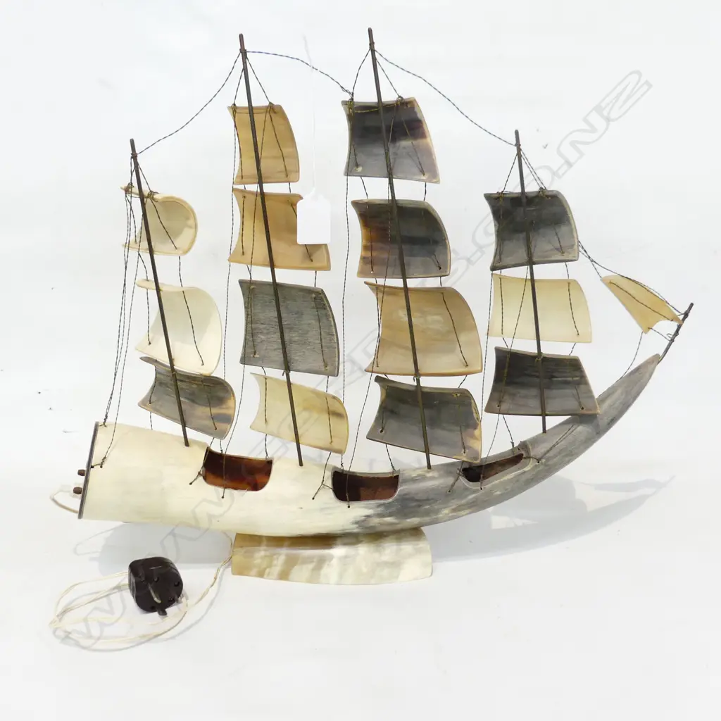 HORN SAIL BOAT LAMP H.420mm L.500mm Image 1++