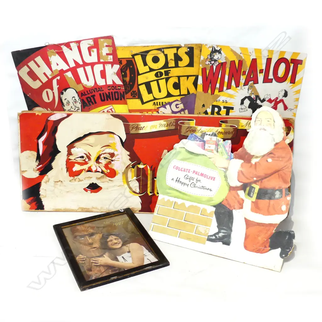   VINTAGE CHRISTMAS & OTHER ADVERTISING SIGNAGE Image 1++