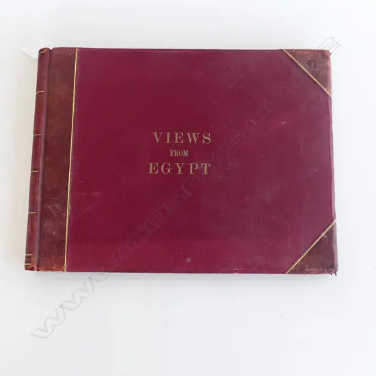 C.1900 PHOTO ALBUM 'VIEWS FROM EGYPT' 260x345mm