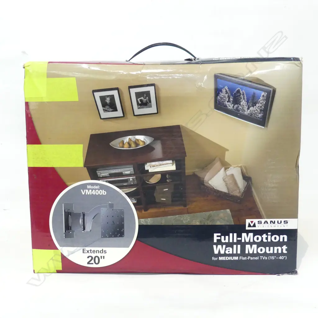 FULL MOTION WALL MOUNT TV HOLDER, BOXED Image 1++