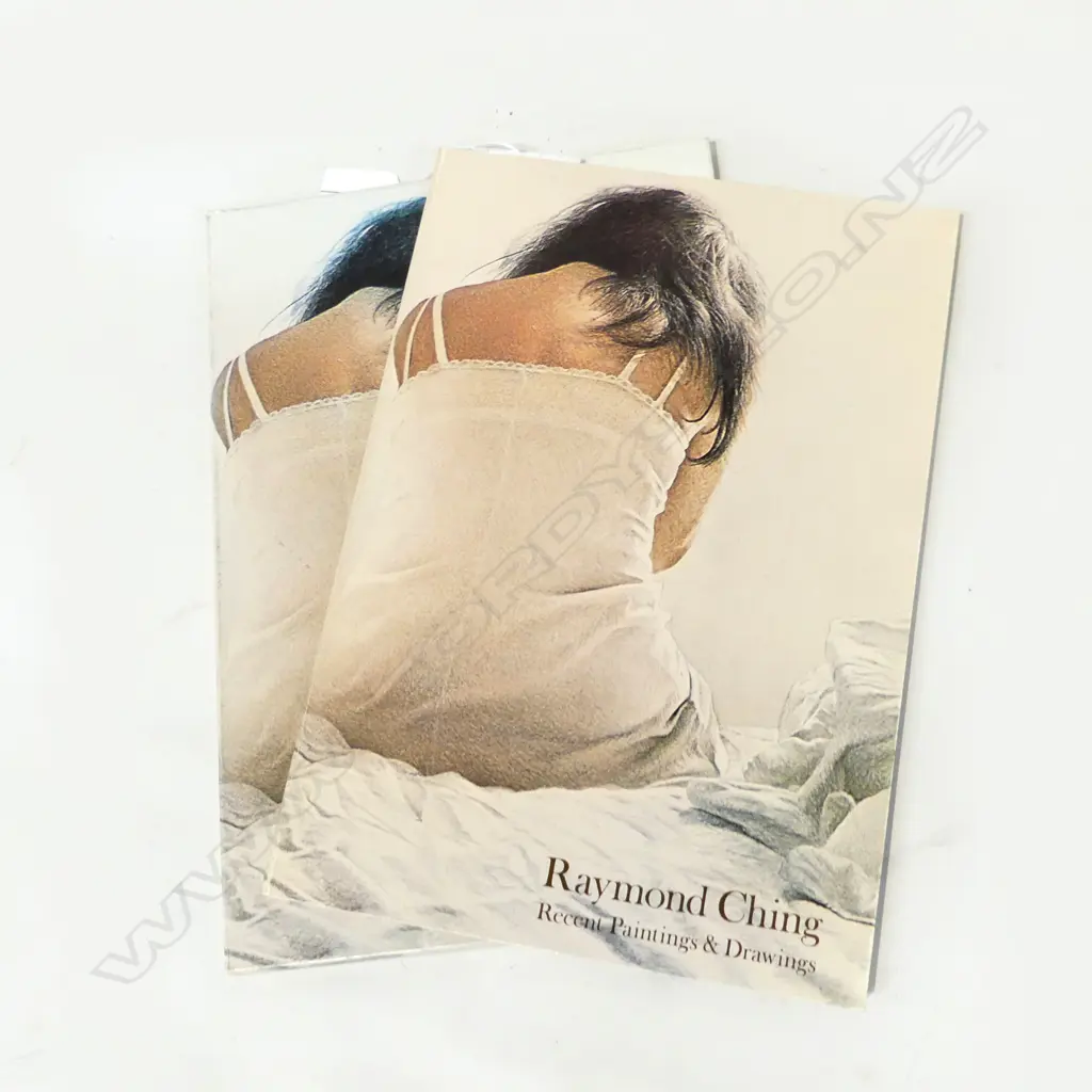 SIGNED BOOK; RAYMOND CHING RECENT PAINTINGS & DRAWINGS, FOLIO PRINTS 1977, 31/1000 Image 1++