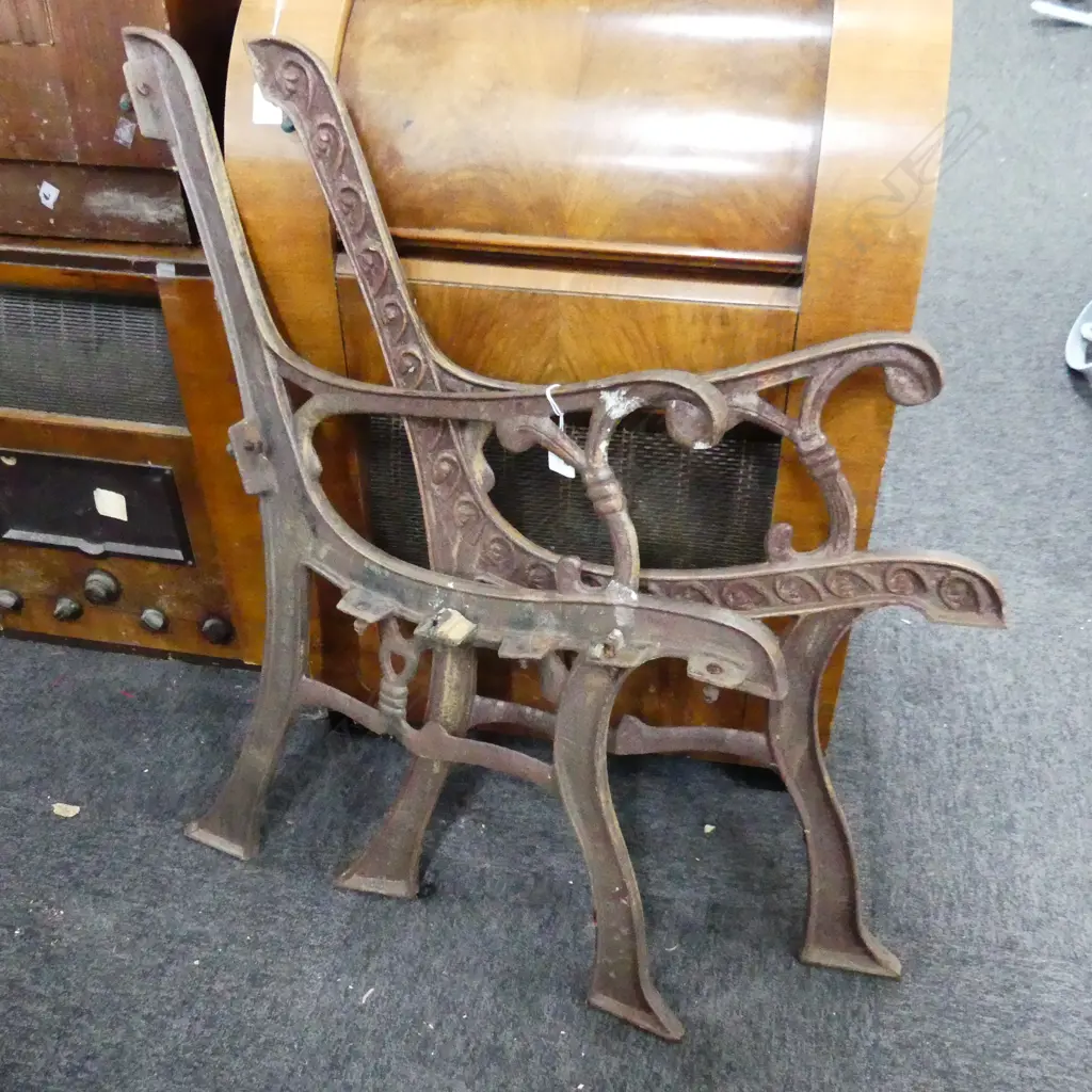 CAST IRON BENCH ENDS  Image 1++