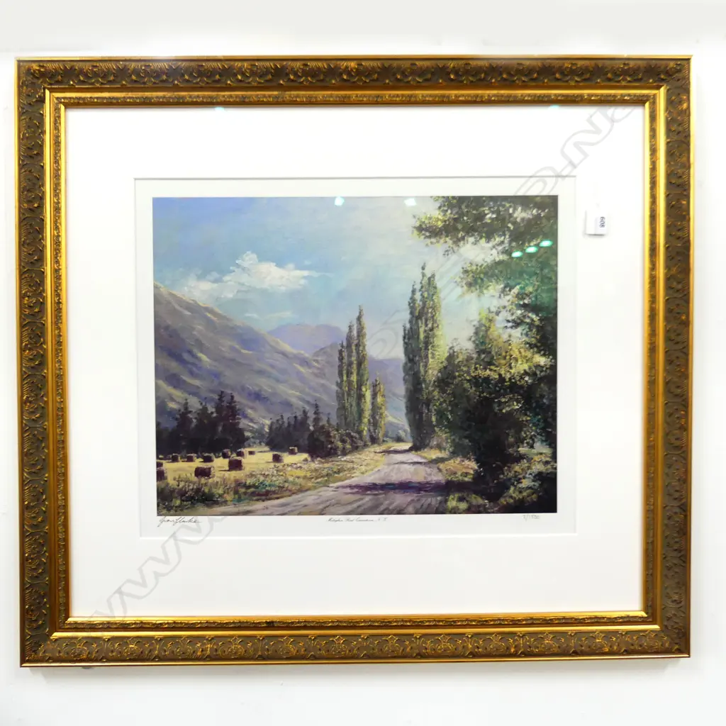 IVAN CLARKE, 'MALAGHAN ROAD, QUEENSTOWN N.Z.' PRINT 410x510mm Image 1++