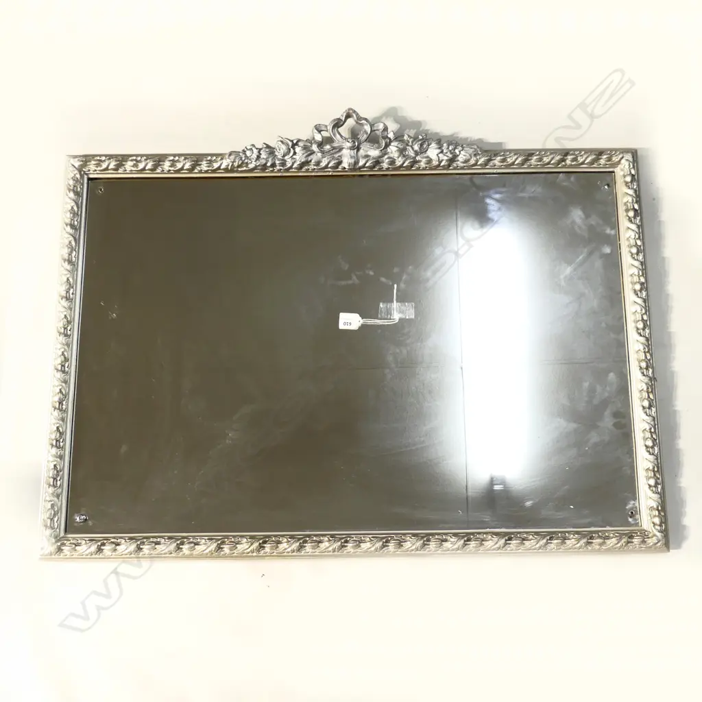 SILVER METAL FRAMED MIRROR 710x960mm Image 1++